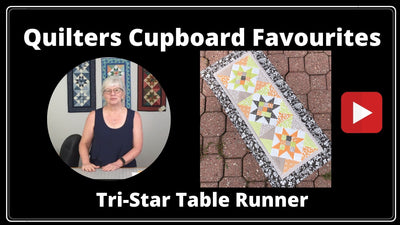 Tri-Star Table Runner - A Quilters Cupboard Favourite