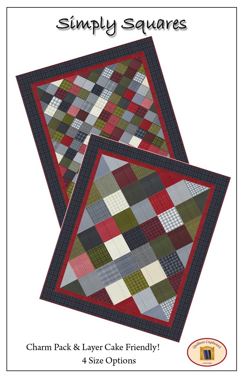 Simply Squares Pattern - Paper Version - 4 Size Options – Quilters ...